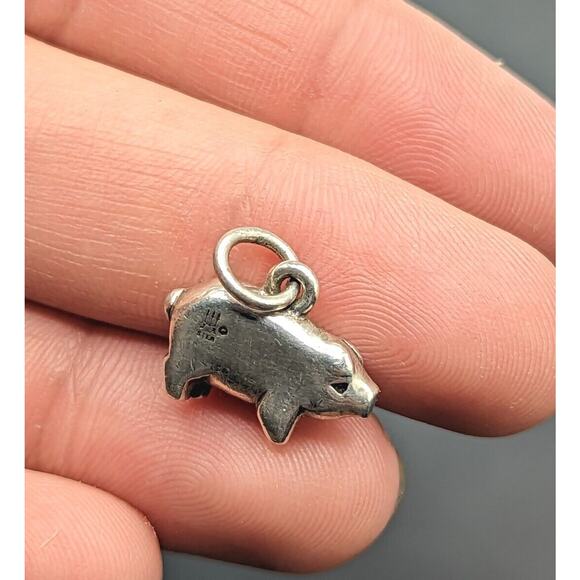 James Avery Retired Rare Sterling Silver Pig Piggy Piglet Farm Animal Charm - Picture 8 of 10